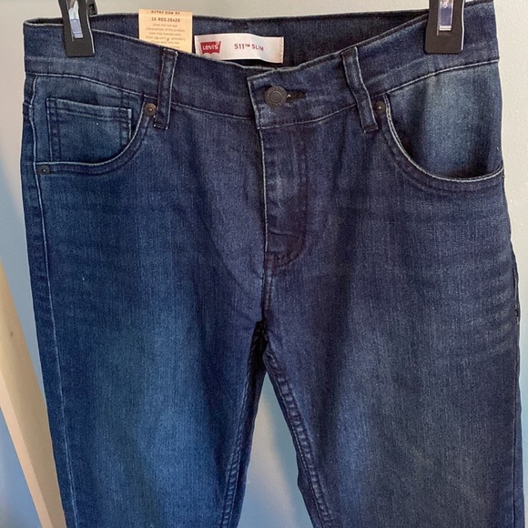 Levi's 511 Youth Teen Boys Jean Size 16 Regular 28x28 Slim Fit New with tags - Picture 2 of 7